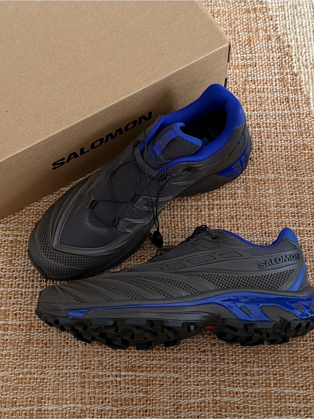 Kith for Salomon XT- EVO Men's Trail Running Shoes - Gray & Blue NEW